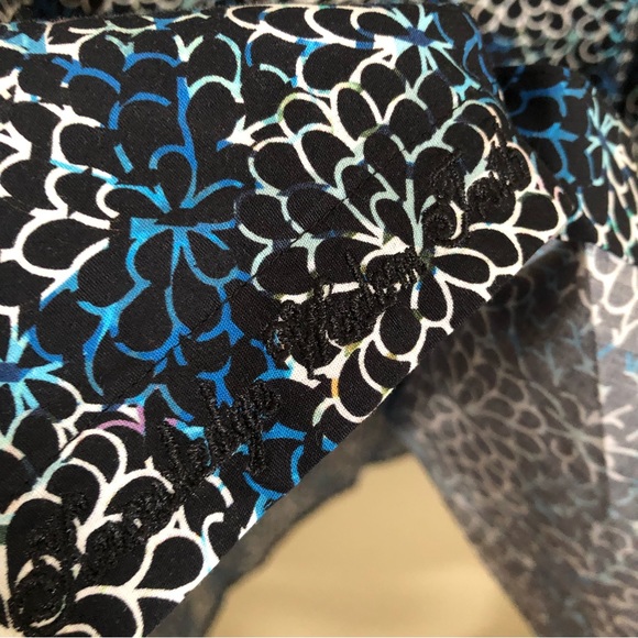 ROBERT GRAHAM Large Baltic Long Sleeve Shirt Flip Cuff Navy Floral Geometric NWT - Picture 12 of 13